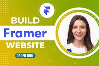 I will design or develop Framer website, Framer landing page, Figma to Framer