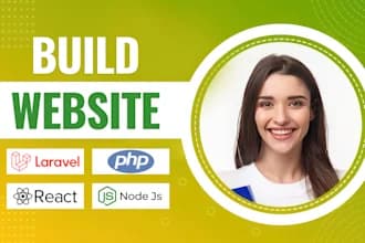 I will do custom website development as full stack developer, front-end developer