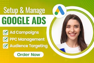 I will set up and manage your Google Ads ad campaigns, PPC management