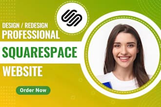 I will design or redesign professional Squarespace website