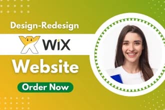 I will design or redesign Wix website or Wix ecommerce website